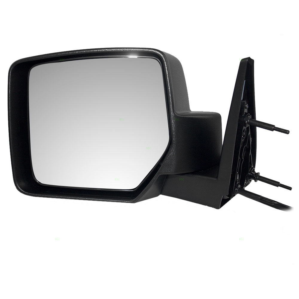Replacement Driver Power Side View Mirror Textured Black Compatible with 2007-2011 Nitro 55157189AI