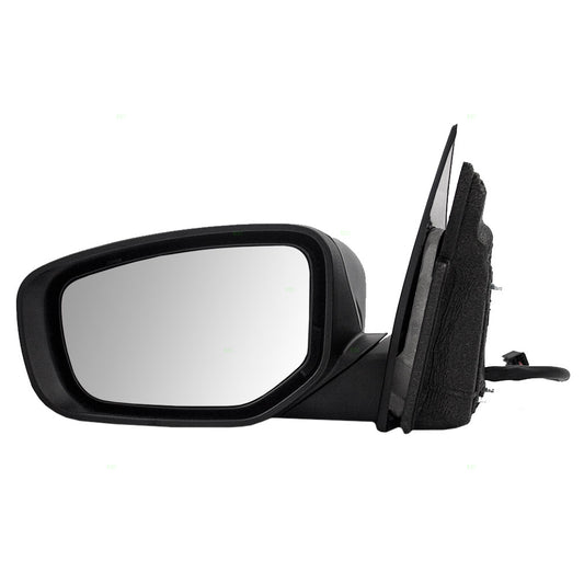 Replacement Driver Power Side View Mirror Ready-to-Paint Black Compatible with 2013 2014 2015 Dart 1TA111X8AH