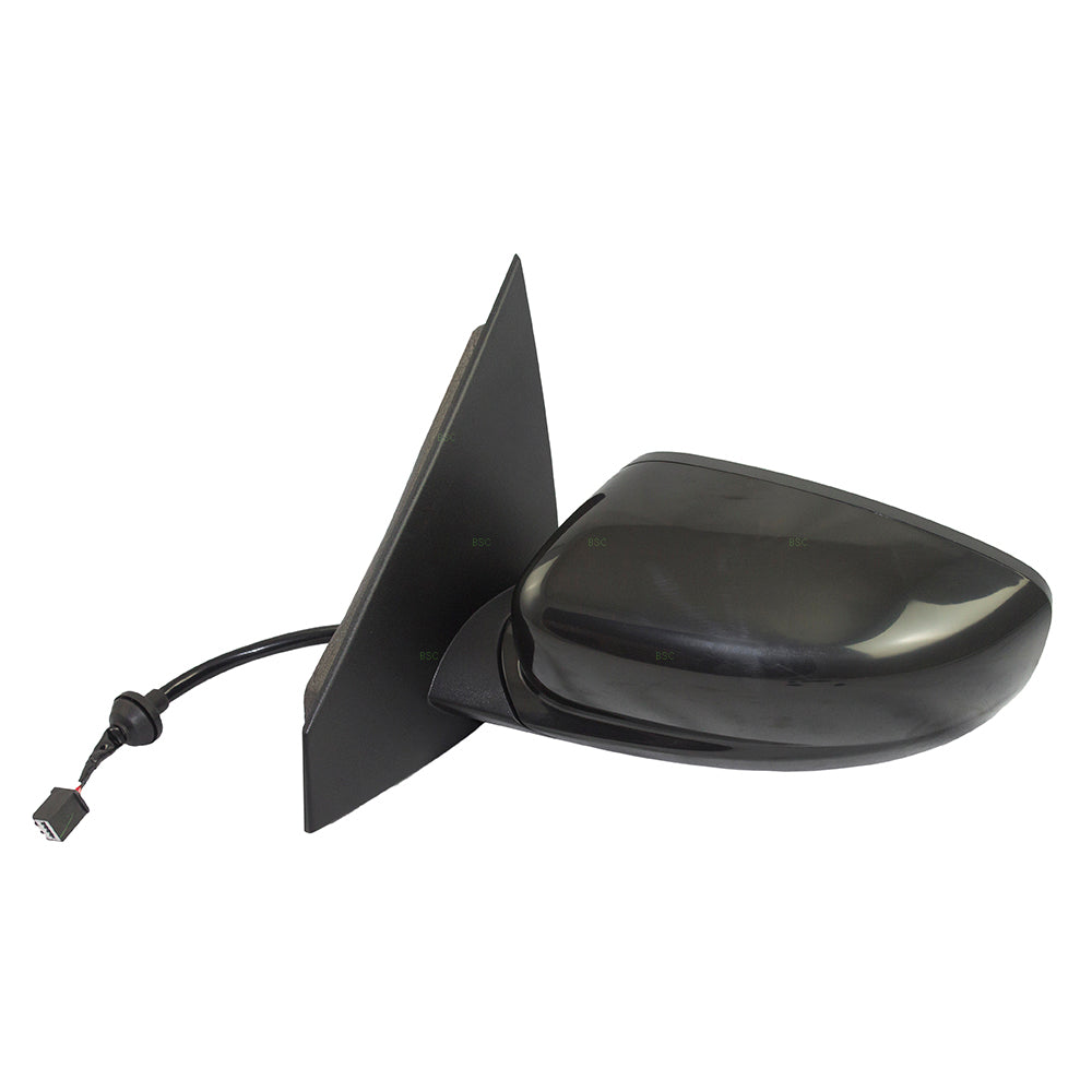 Replacement Driver Power Side View Mirror Textured Black Compatible with 2016 Dart 6AC731X8AA CH1320406