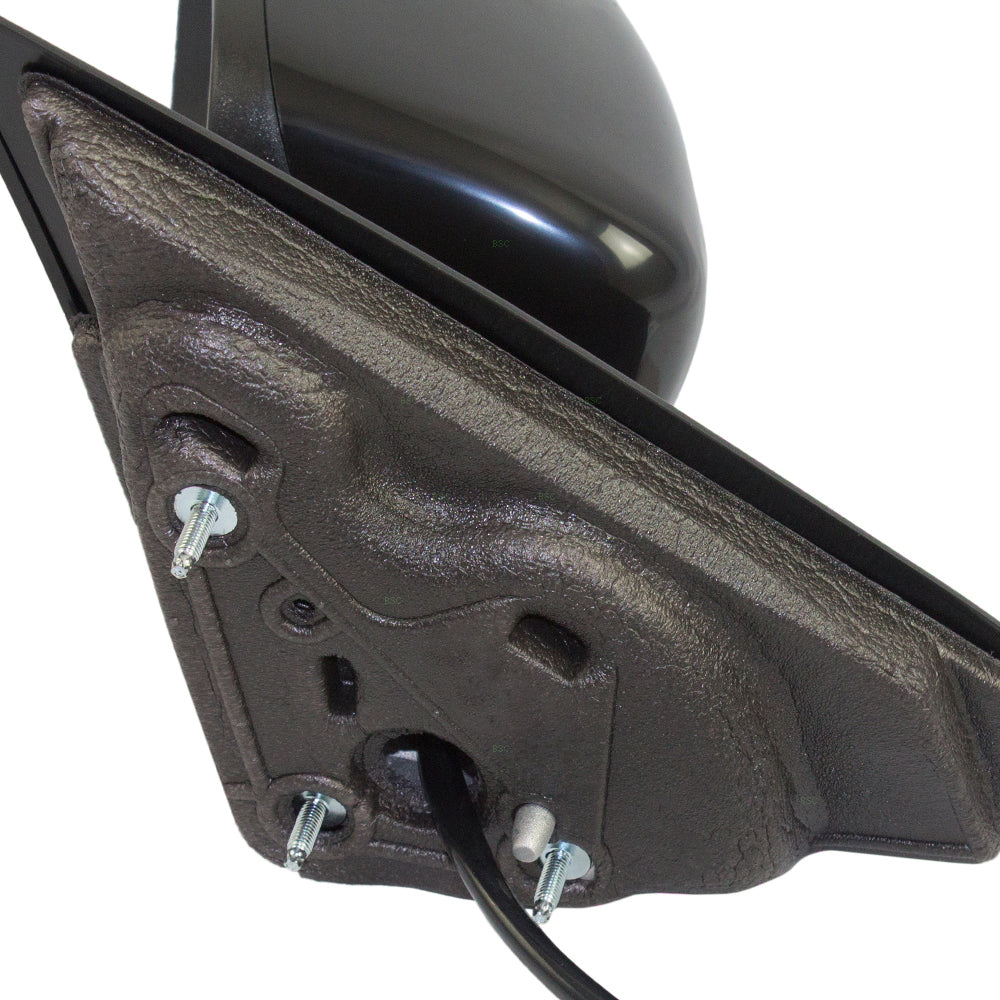 Replacement Driver Power Side View Mirror Textured Black Compatible with 2016 Dart 6AC731X8AA CH1320406