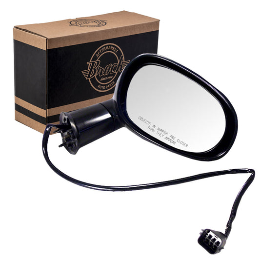 Replacement Passenger Power Side View Mirror Ready-to-Paint Black Compatible with 2008-2014 Challenger 1GD72AXRAE