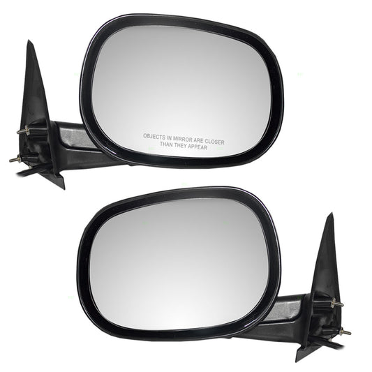 Driver and Passenger Power Side View Mirrors Replacement for Dodge SUV Pickup Truck 55154845AF 55154844AD