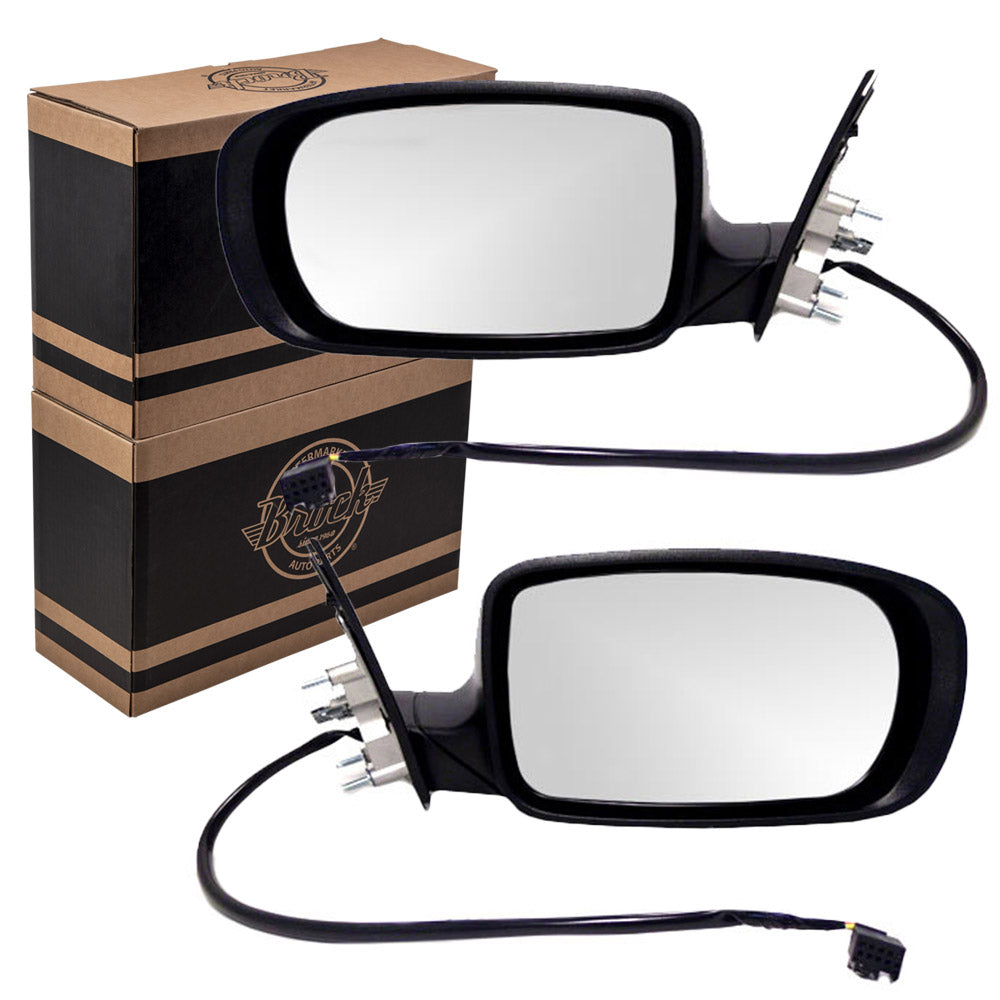 Driver and Passenger Power Side View Mirrors Ready-to-Paint Replacement for Dodge 1MA47AXRAF 1MA46AXRAG