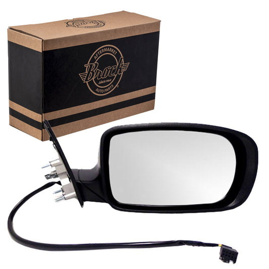 Replacement Passenger Power Side View Mirror Ready-to-Paint Black Compatible with 2011-2014 Charger 1MA46AXRAG