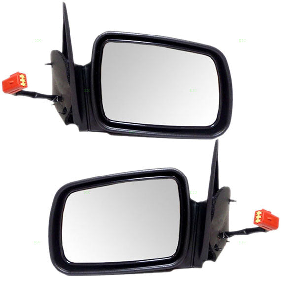 Driver and Passenger Power Side View Mirrors Textured Replacement for Jeep SUV 4883021 4883020