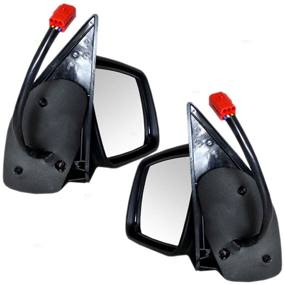 Driver and Passenger Power Side View Mirrors Textured Replacement for Jeep SUV 4883021 4883020