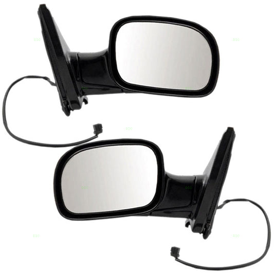 Replacement Set Driver and Passenger Power Side View Mirrors Compatible with 2001-2007 Town & Country Caravan Grand Caravan 4857877AC 4857876AC