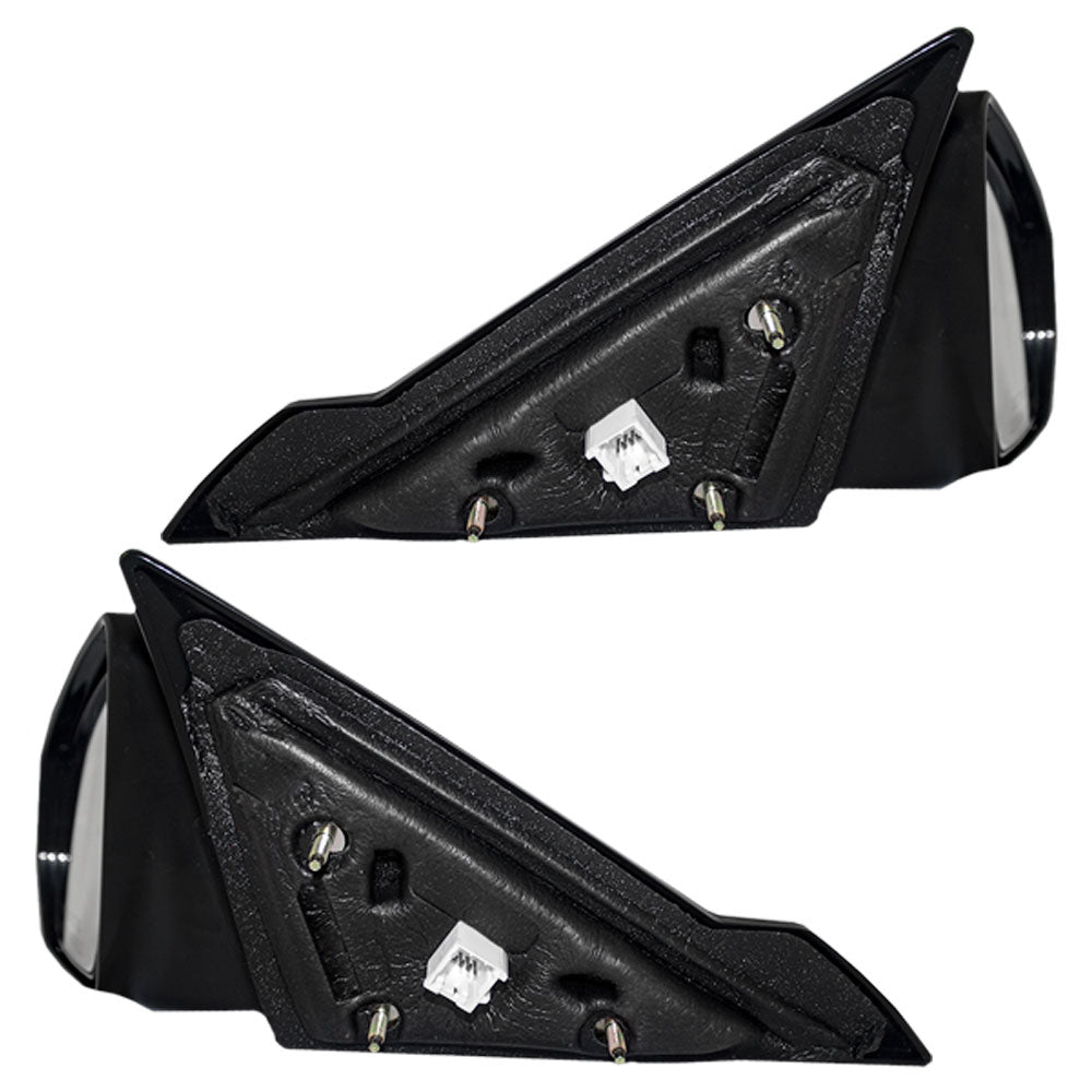 Driver and Passenger Power Side View Mirrors Smooth Replacement for Sebring Convertible 68020073AA 68020072AA