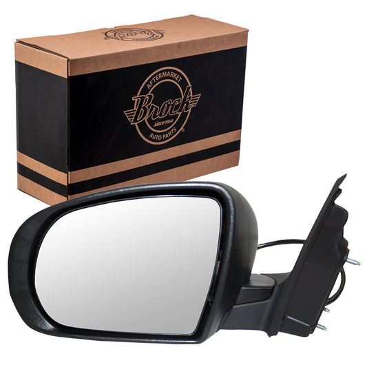 Side View Mirror for 14-19 Jeep Cherokee Driver Power Mirror Textured 68228913AA