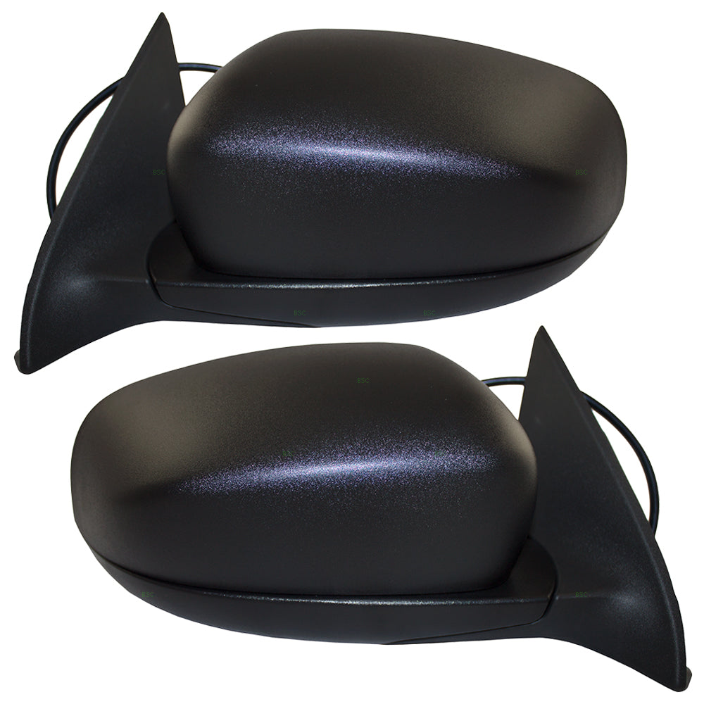 Pair Set Power Side View Mirrors Textured Replacement for 14-19 Cherokee 68164059AD 68228912AA