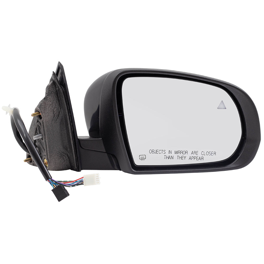 Replacement Passenger Side Mirror Power Folding Heated Signal Memory Puddle Lamp Blind Spot Detection Compatible with 2014-2018 Cherokee 1VF54TZZAD