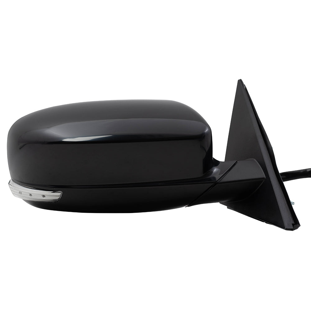 Brock Aftermarket Replacement Driver Left Passenger Right Power Mirror Paint To Match Black With Heat-Signal-Puddle Light-Memory-Blind Spot Detection Set Compatible With 2012-2018 Chrysler 300