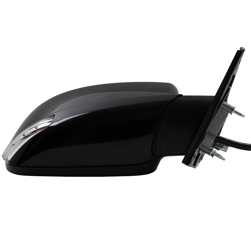 Brock Aftermarket Replacement Driver Left Passenger Right Power Mirror Paint To Match Black With Heat-Signal-Puddle Light-Memory-Blind Spot Detection Set Compatible With 2012-2018 Chrysler 300