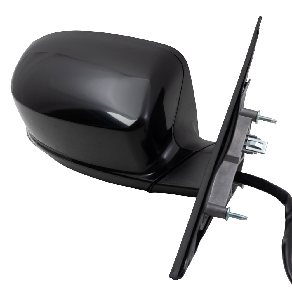 Brock Aftermarket Replacement Driver Left Passenger Right Power Mirror Paint To Match Black With Heat-Signal-Puddle Light-Memory-Blind Spot Detection Set Compatible With 2012-2018 Chrysler 300