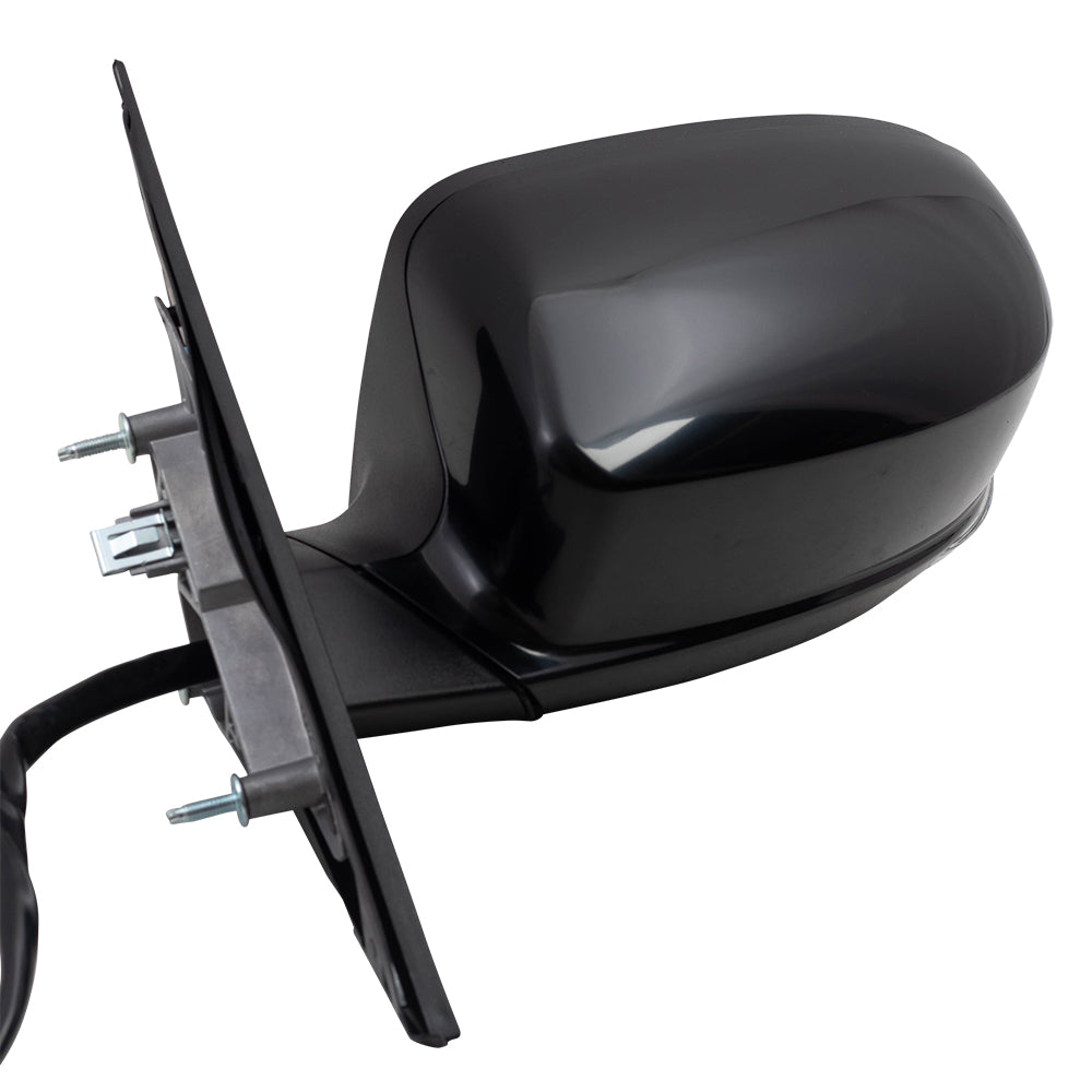 Brock Aftermarket Replacement Driver Left Power Mirror Paint To Match Black With Heat-Signal-Puddle Light-Memory-Blind Spot Detection Compatible With 2012-2018 Chrysler 300