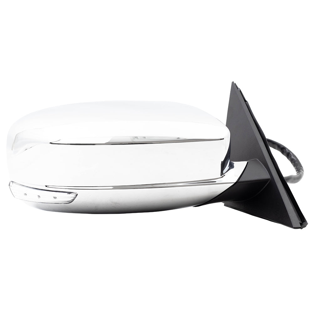 Replacement Passengers Power Side View Chrome Mirror Heated Signal Puddle Lamp Memory Compatible with 2011-2019 300