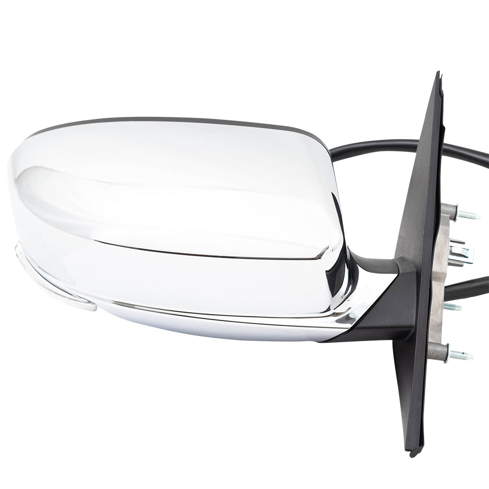 Replacement Passengers Power Side View Chrome Mirror Heated Signal Puddle Lamp Memory Compatible with 2011-2019 300