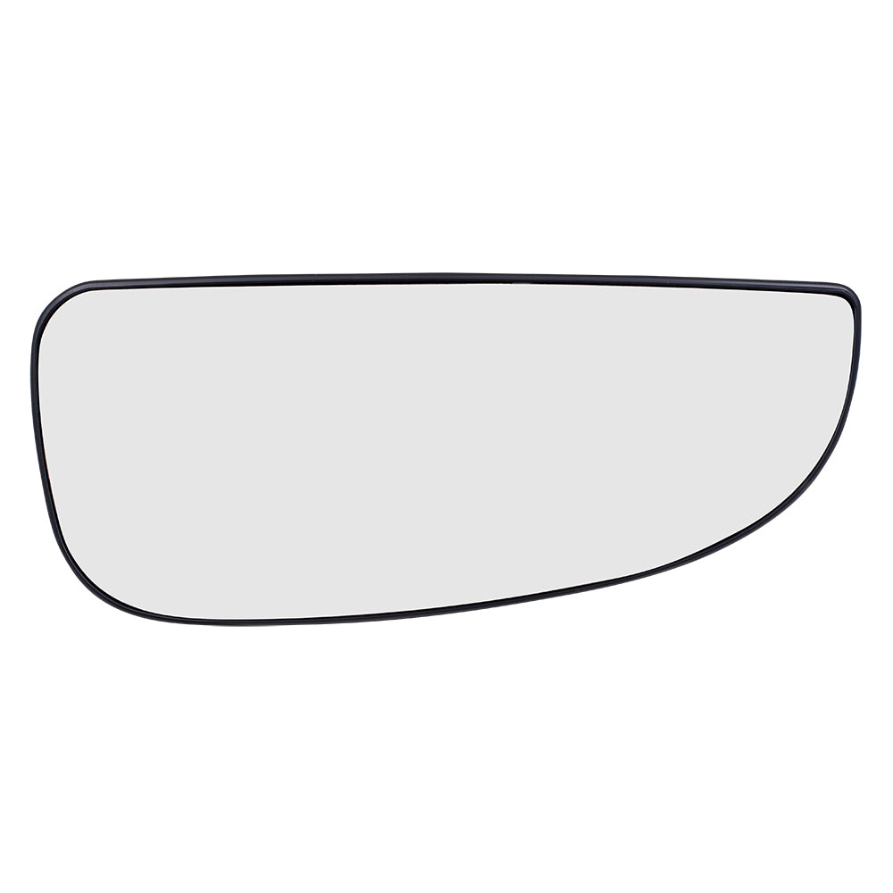 Brock Replacement Passenger Lower Mirror Glass with Base Compatible with 2014-2019 Promaster