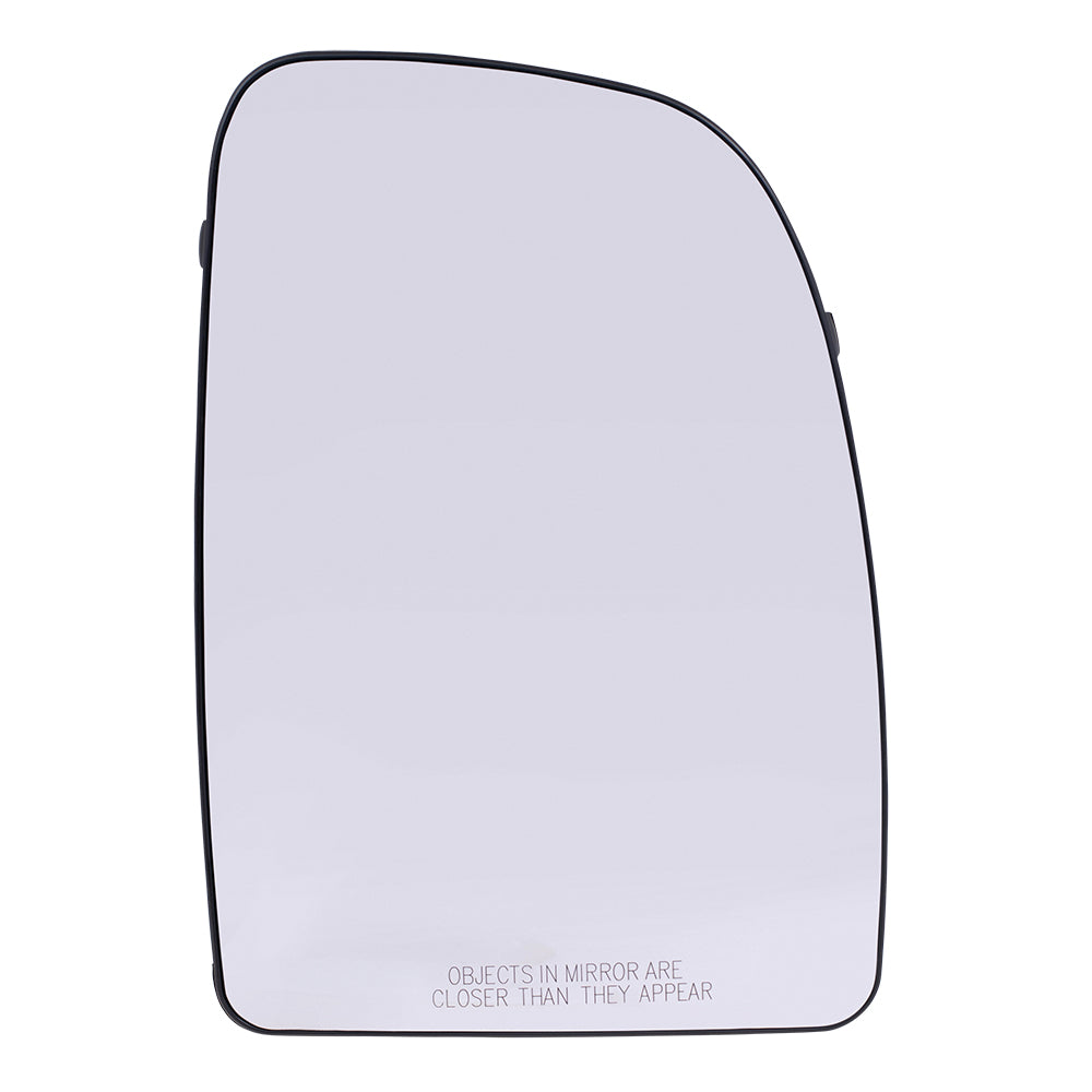 Brock Replacement Passenger Upper Mirror Glass with Base Heated Compatible with 2014-2023 Promaster