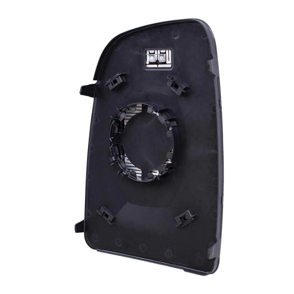 Brock Replacement Passenger Upper Mirror Glass with Base Heated Compatible with 2014-2023 Promaster