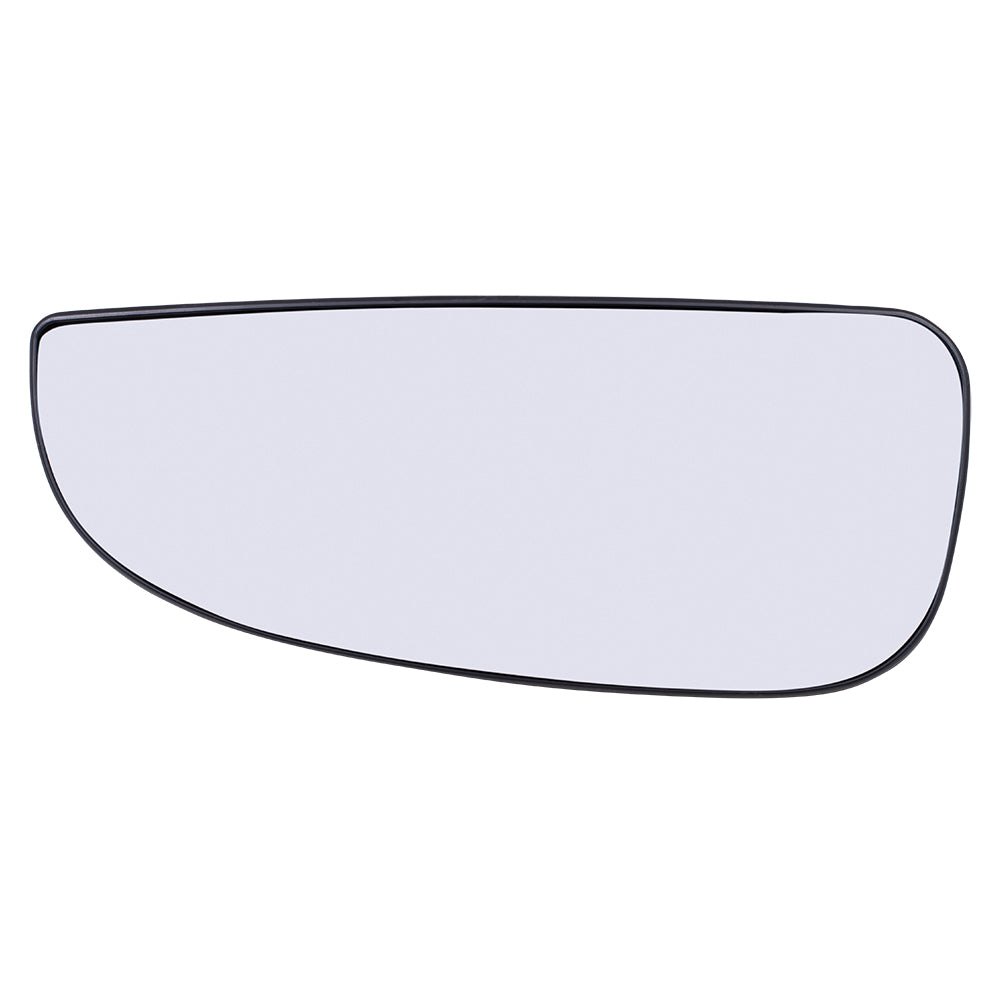 Brock Replacement Driver Lower Mirror Glass with Base Heated Compatible with 2014-2023 Promaster