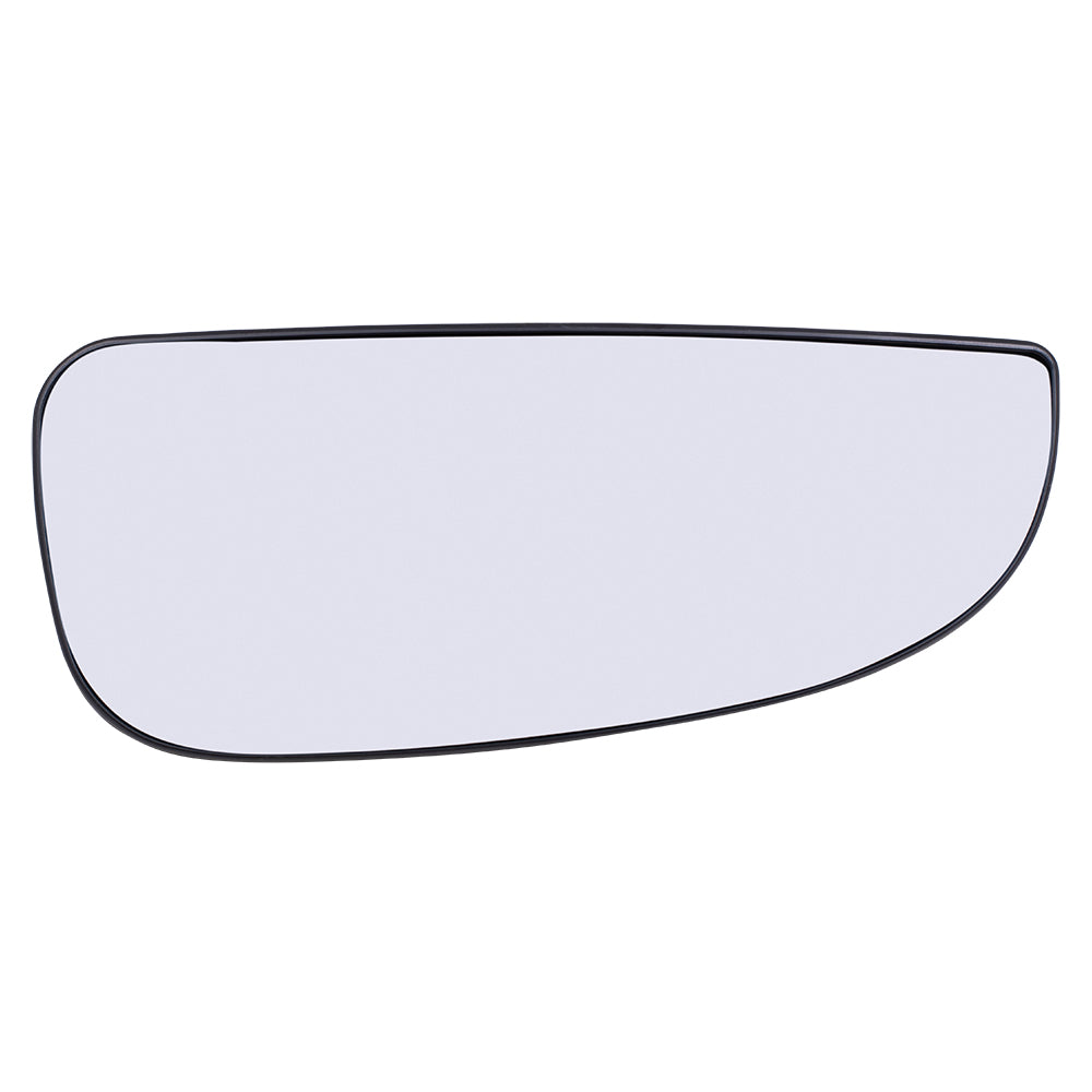 Brock Replacement Passenger Lower Mirror Glass with Base Heated Compatible with 2014-2023 Promaster