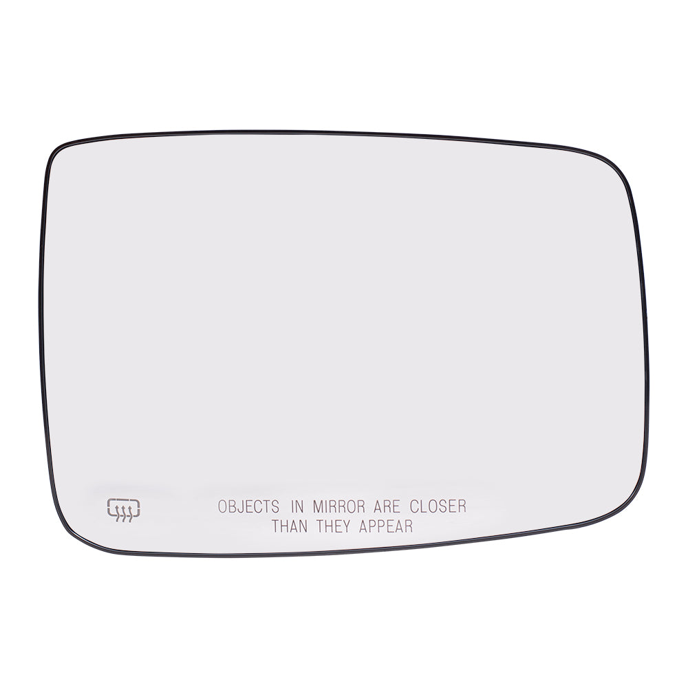 Brock Replacement Driver and Passenger Side Mirror Glass & Base with Heat without Auto Dim or Towing Package Compatible with 2009 1500, 2010-2018 1500/2500 & 2019-2021 1500 Classic