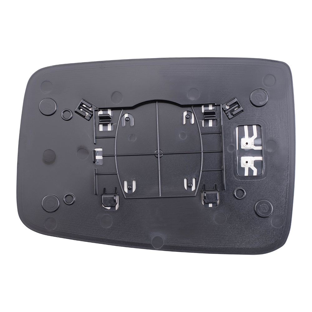 Brock Replacement Driver and Passenger Side Mirror Glass & Base with Heat without Auto Dim or Towing Package Compatible with 2009 1500, 2010-2018 1500/2500 & 2019-2021 1500 Classic