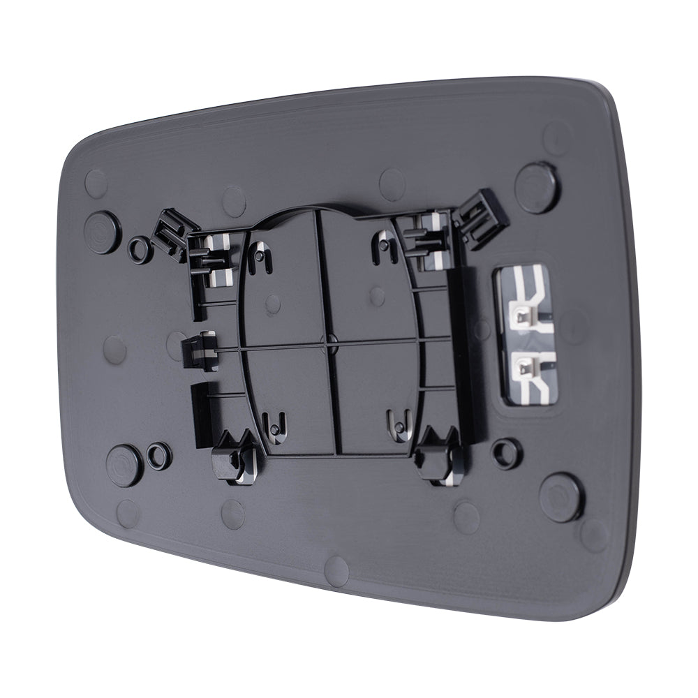 Brock Replacement Driver and Passenger Side Mirror Glass & Base with Heat without Auto Dim or Towing Package Compatible with 2009 1500, 2010-2018 1500/2500 & 2019-2021 1500 Classic