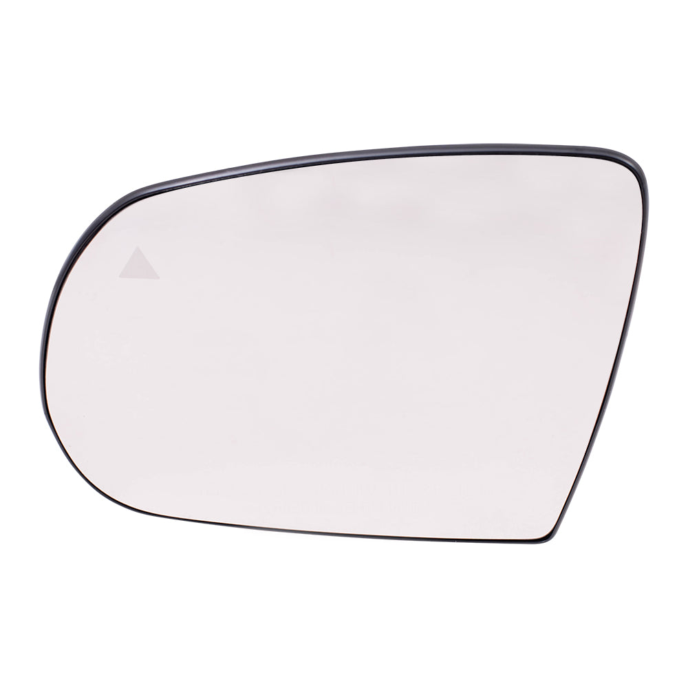 Brock Replacement Driver Side Mirror Glass & Base with Heat and Blind Spot Detection without Memory Compatible with 2014-2021 Cherokee
