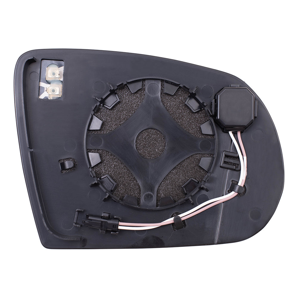 Brock Replacement Driver Side Mirror Glass & Base with Heat and Blind Spot Detection without Memory Compatible with 2014-2021 Cherokee