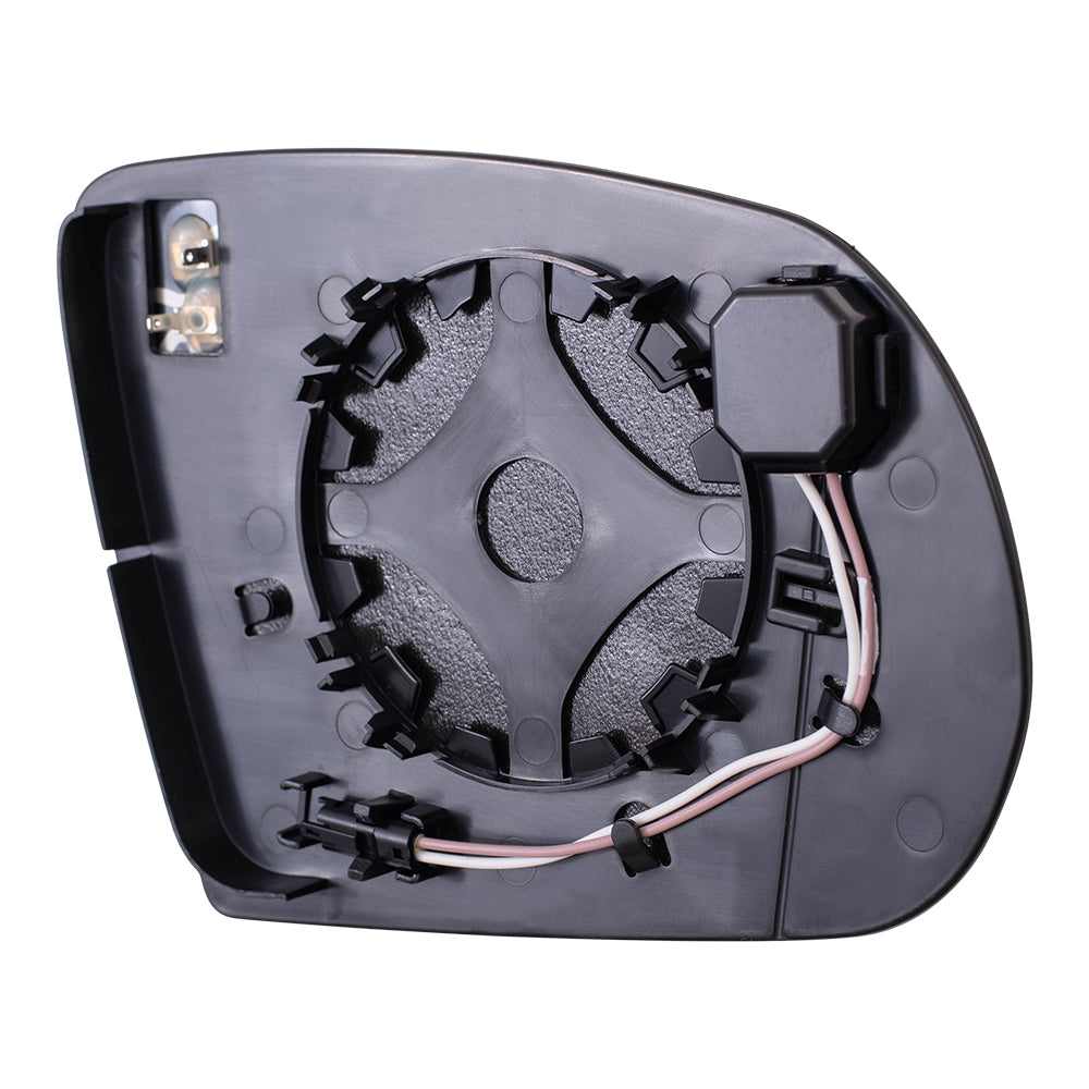 Brock Replacement Driver Side Mirror Glass & Base with Heat and Blind Spot Detection without Memory Compatible with 2014-2021 Cherokee