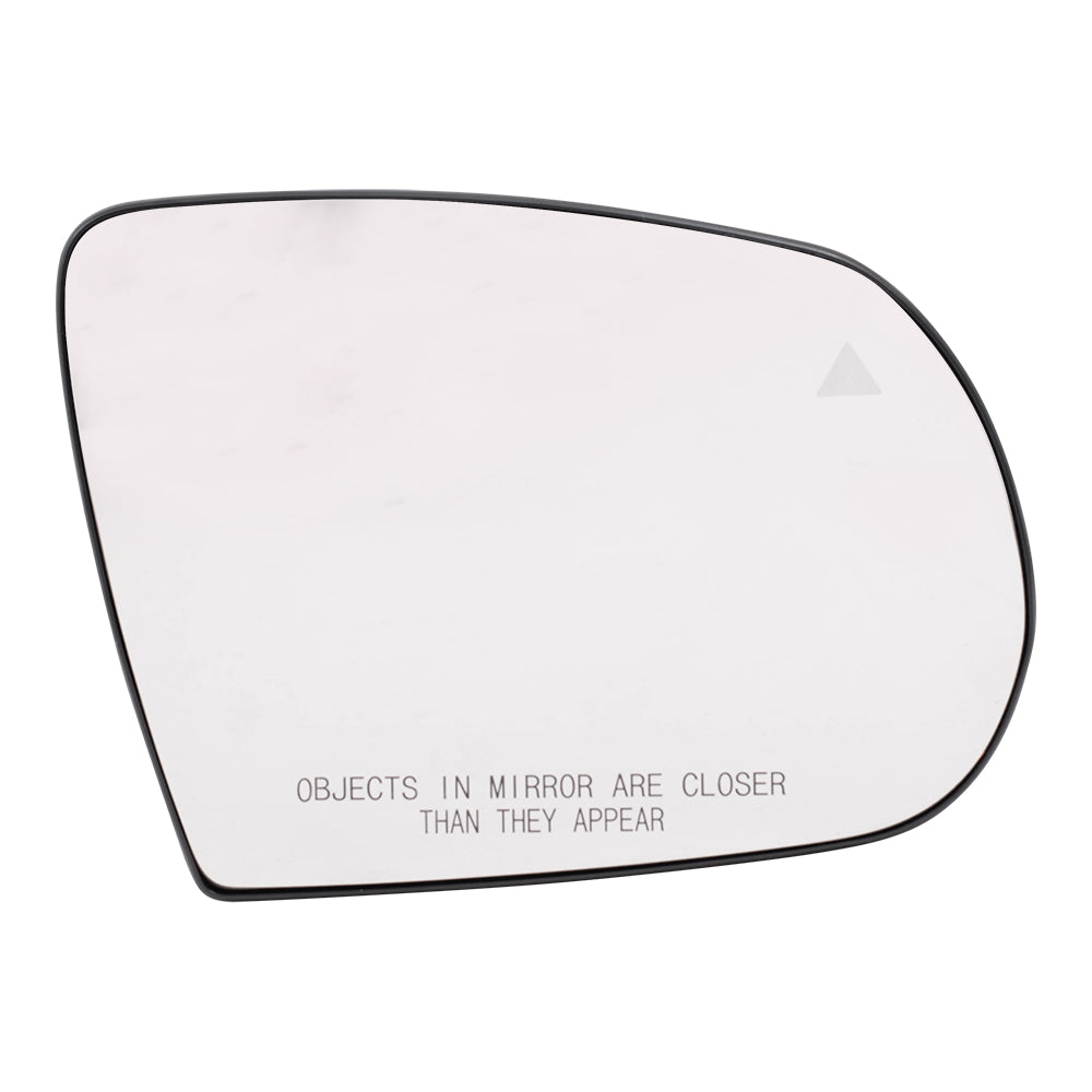 Brock Replacement Passenger Side Mirror Glass & Base with Heat and Blind Spot Detection without Memory Compatible with 2014-2021 Cherokee