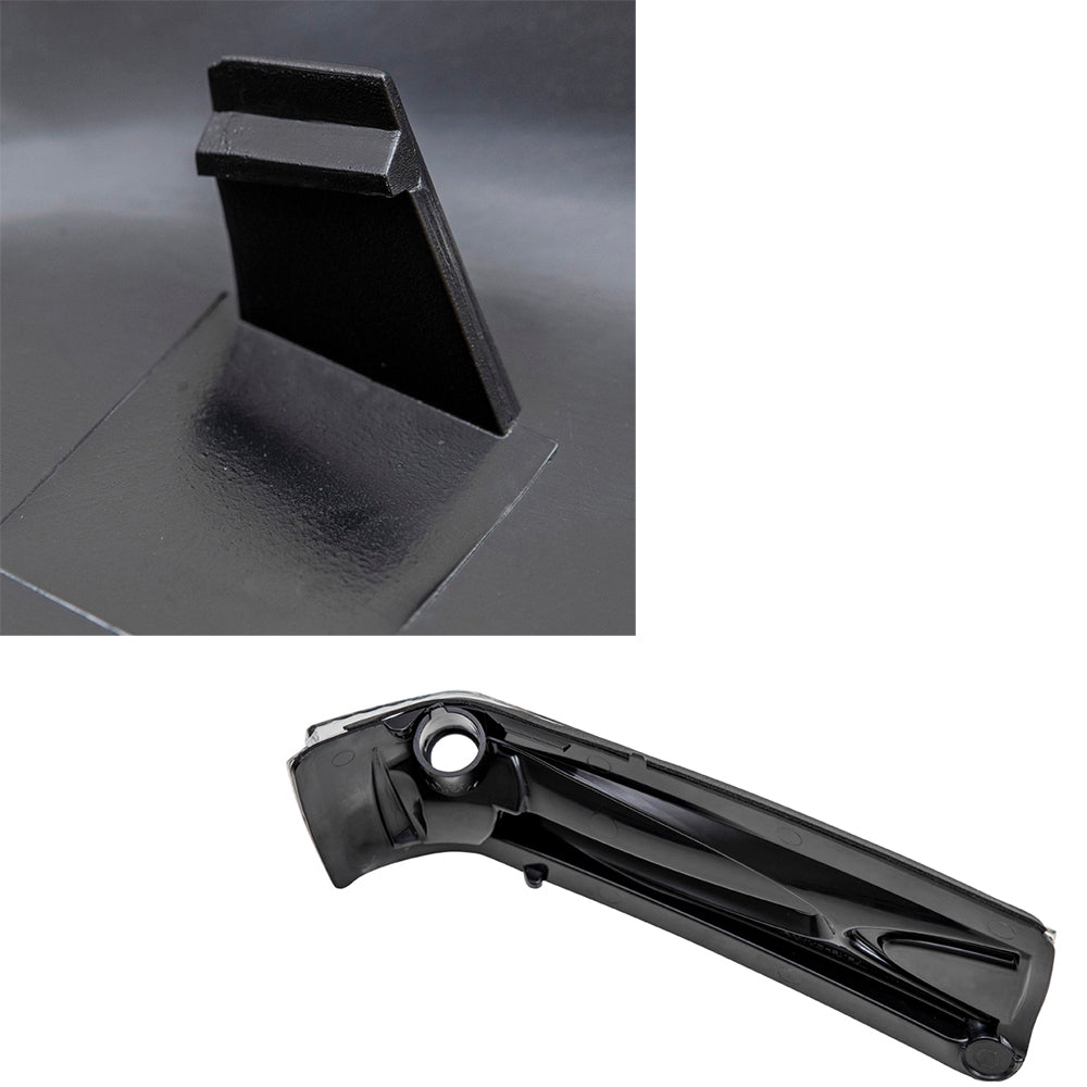 Brock Aftermarket Replacement Driver Left Door Mirror Cover Textured Black And Turn Signal Light Set Compatible With 2015-2021 RAM Promaster City Base/ST/Tradesman