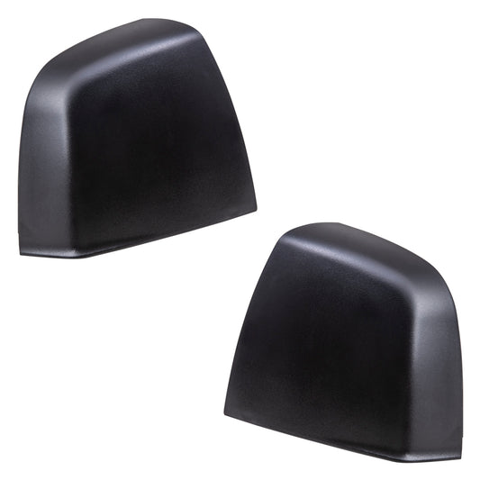Brock Aftermarket Replacement Driver Left Passenger Right Door Mirror Cover Textured Black Set Compatible With 2015-2021 RAM Promaster City Base/ST/Tradesman