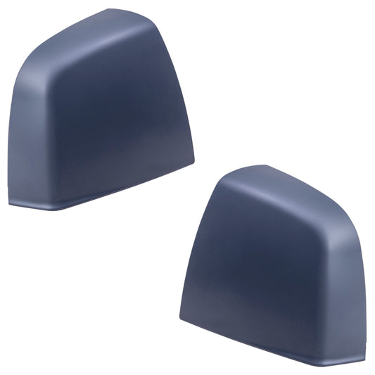 Brock Aftermarket Replacement Driver Left Passenger Right Door Mirror Cover Paint To Match Gray Set Compatible With 2015-2021 RAM Promaster City SLT/Tradesman SLT