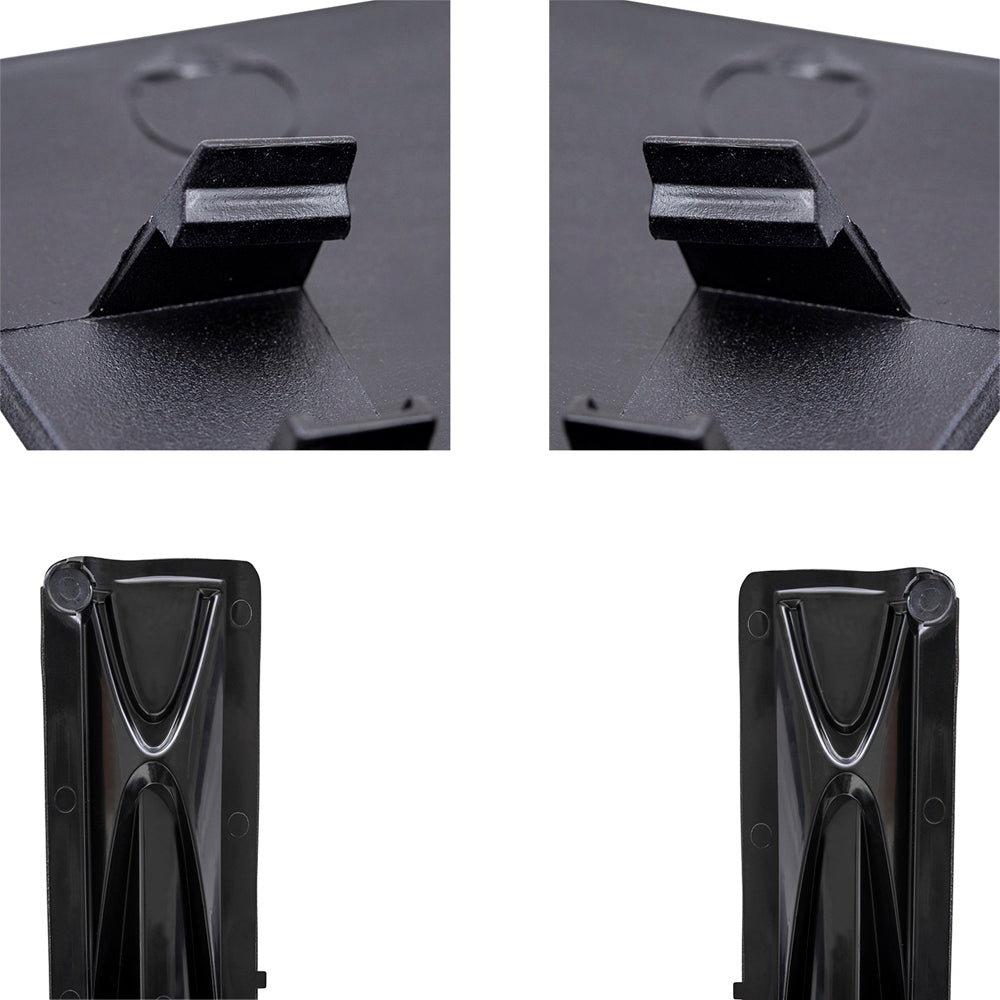 Brock Aftermarket Replacement Driver Left Passenger Right Door Mirror Cover Paint To Match Gray And Turn Signal Light 4 Piece Set Compatible With 2015-2021 RAM Promaster City SLT/Tradesman SLT