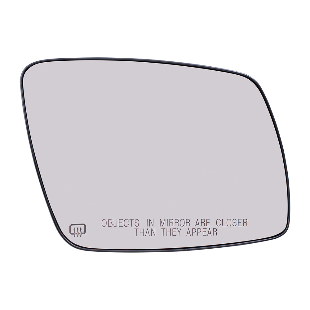 Mirror Glass for 09-16 Dodge Journey Passengers Side w/ Base Heated 68045692AA