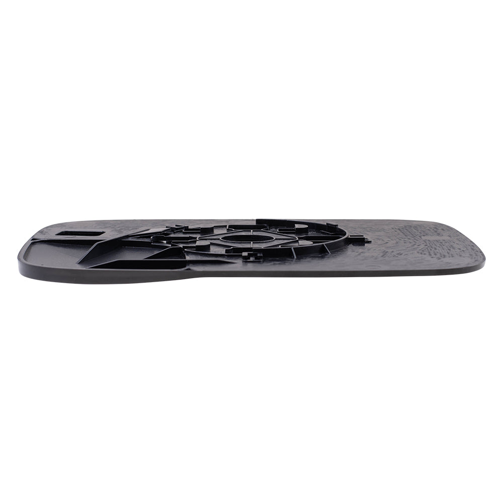 Brock Replacement Driver Side Manual Tow Mirror Glass & Base with Spotter Glass without Heat Compatible with 2005-2008 1500 & 2005-2009 2500/3500