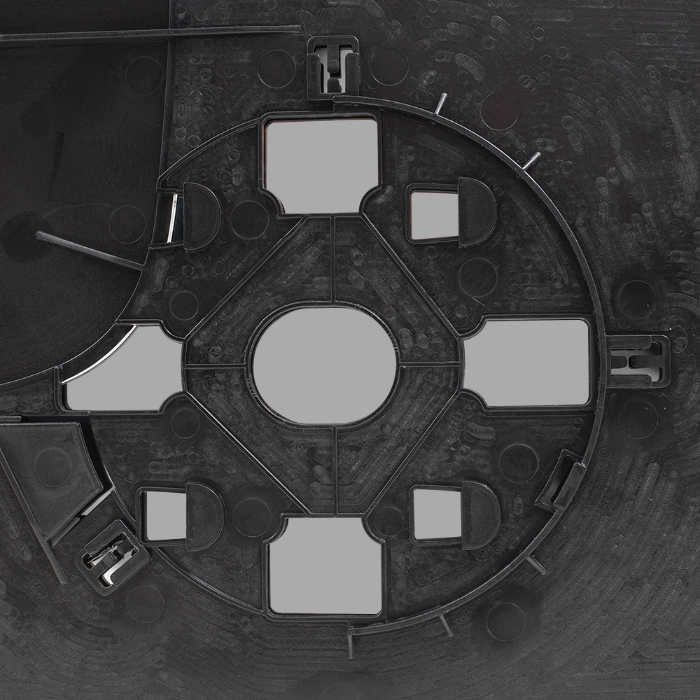 Brock Replacement Passenger Side Manual Tow Mirror Glass & Base with Spotter Glass without Heat Compatible with 2005-2008 1500 & 2005-2009 2500/3500