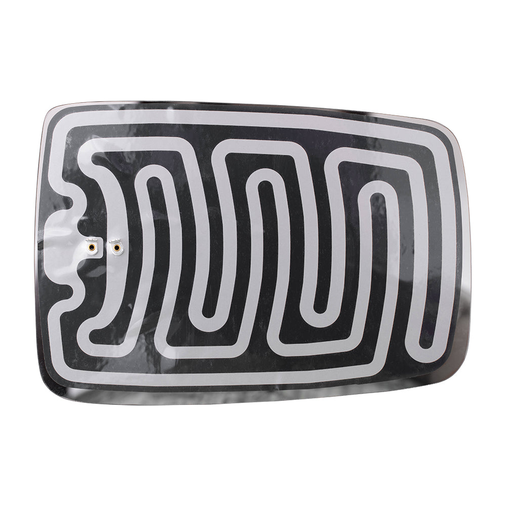 Brock Replacement Driver Side Mirror Glass with Heat without Auto Dim or Towing Package Compatible with 2009 1500, 2010-2018 1500/2500 & 2019-2021 1500 Classic