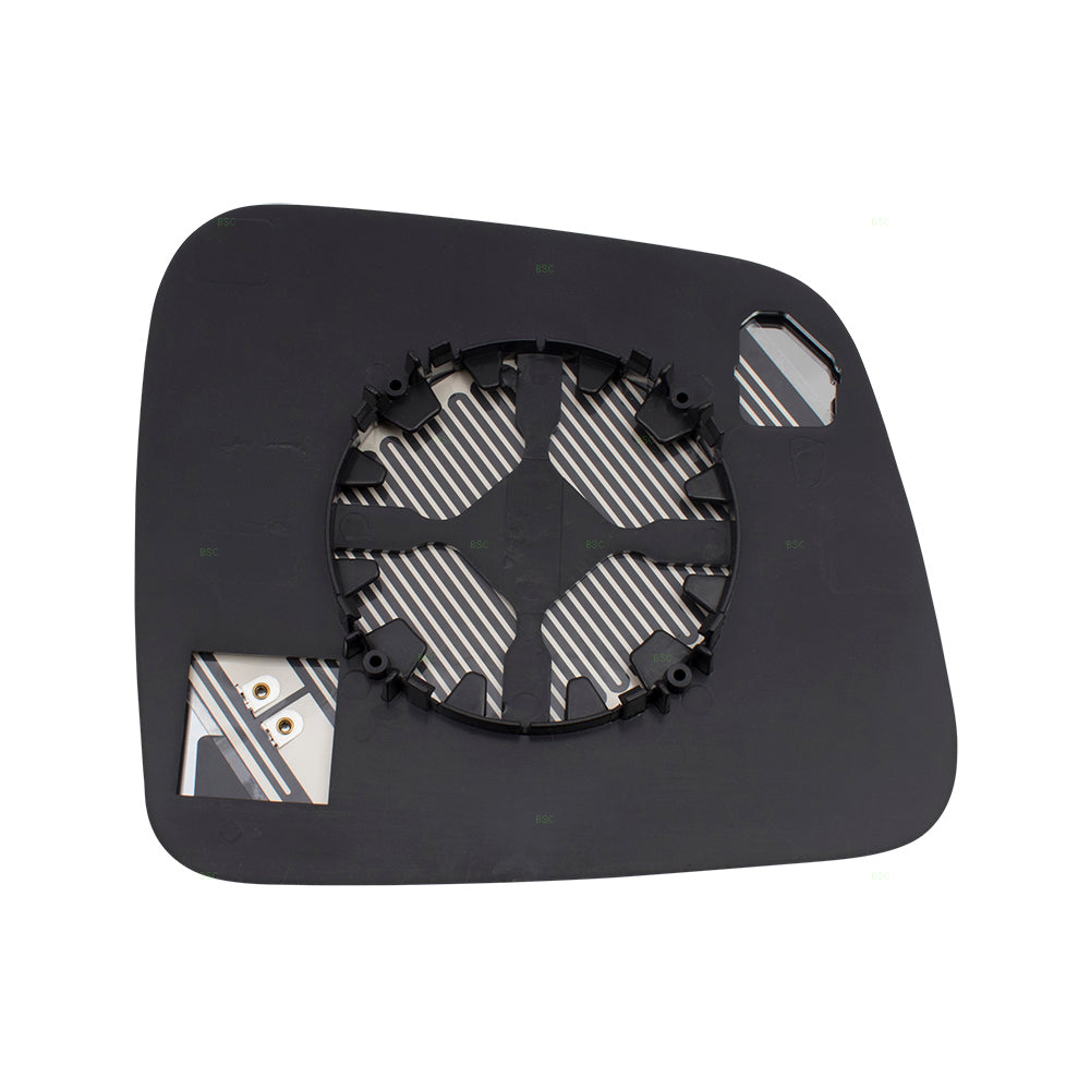 Brock Replacement Driver Side View Mirror Glass & Base Heated Compatible with 2011-2018 Durango Grand Cherokee 68092053AB