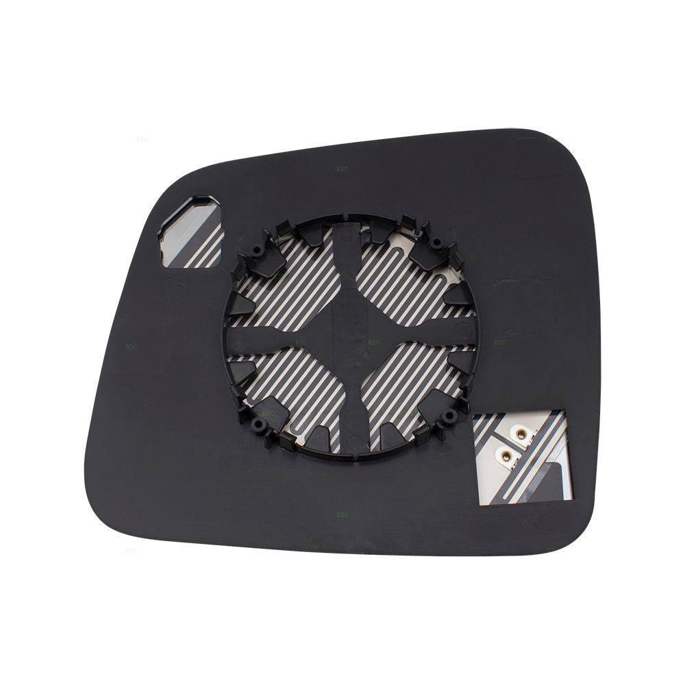 Brock Replacement Passenger Side View Mirror Glass & Base Heated Compatible with 2011-2018 Durango Grand Cherokee 68082636AB