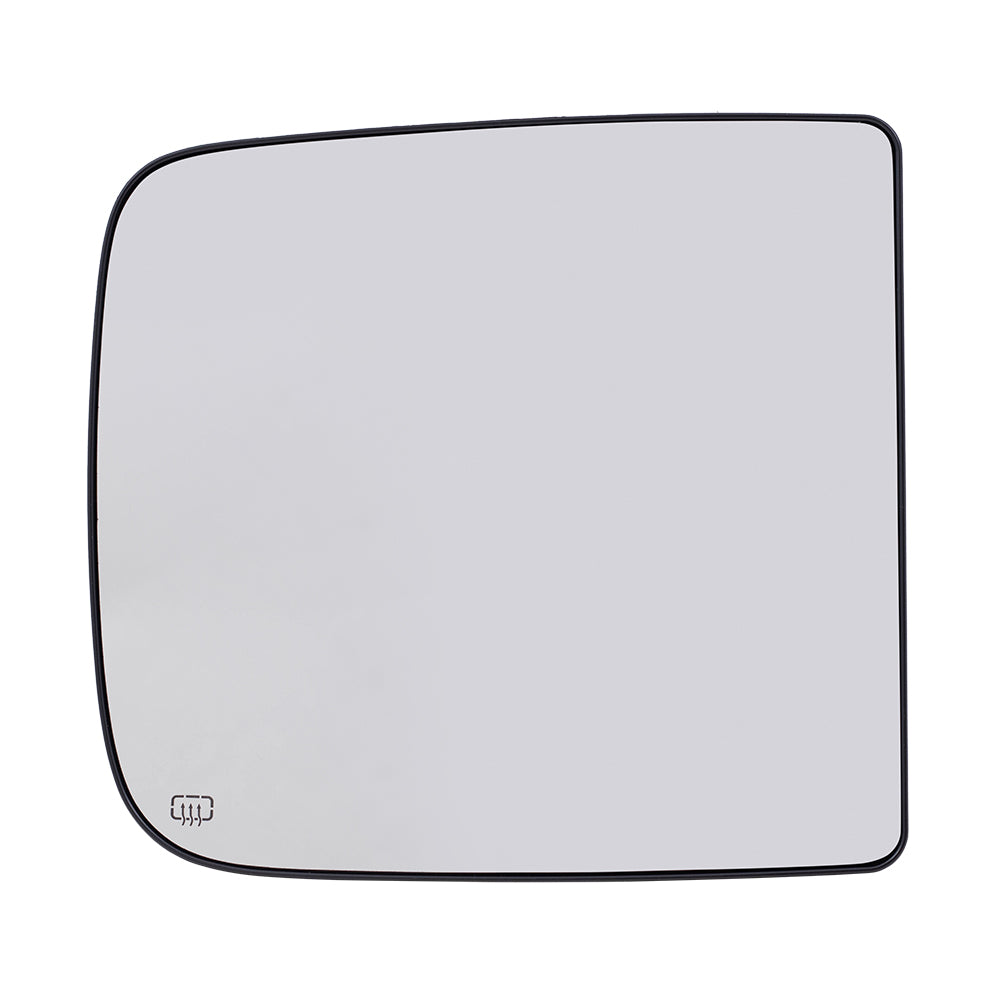 Brock Replacement Passenger Side Upper Tow Mirror Glass & Base with Heat Compatible with 2009 1500, 2010-2018 1500/2500/3500/4500/5500 & 2019-2021 1500 Classic