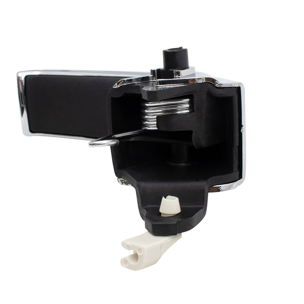 Brock Replacement Front Driver and Passenger Side, Chrome Inside Door Handles Compatible with 2009 1500, 2010-2018 1500/2500/3500, 2011-2018 4500/5500 & 2019-2021 1500 Classic