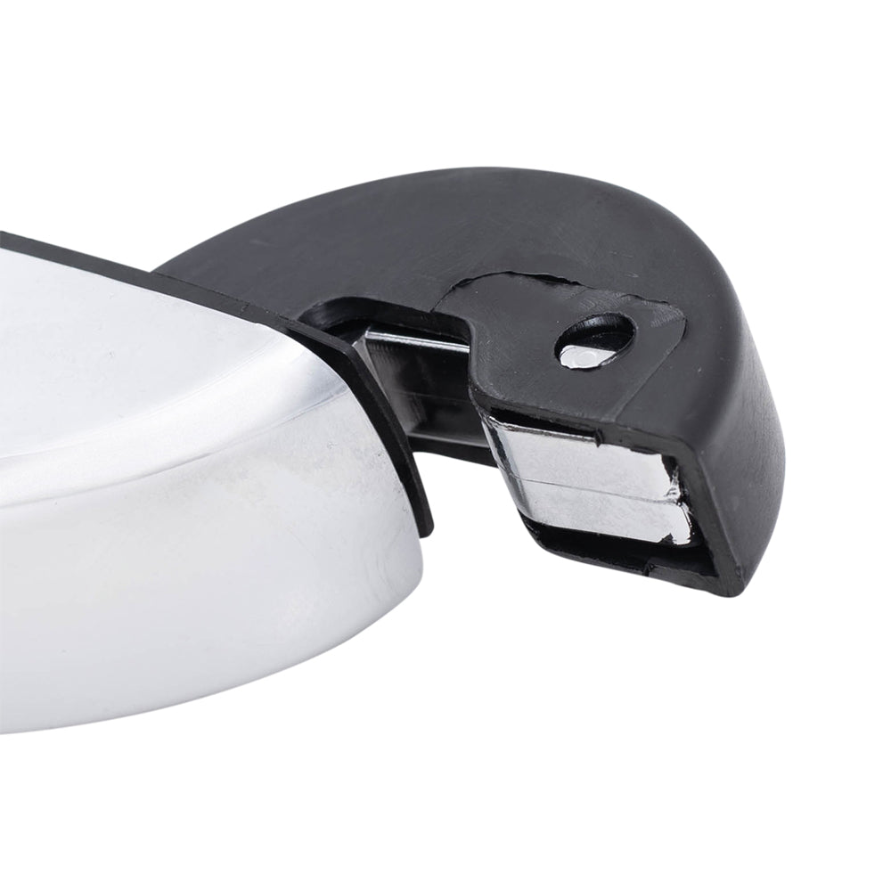 Brock Replacement Pair Set Rear Outside Exterior Chrome Sliding Door Handles Compatible with 2008-2016 Town & Country Grand Caravan 4589714AC