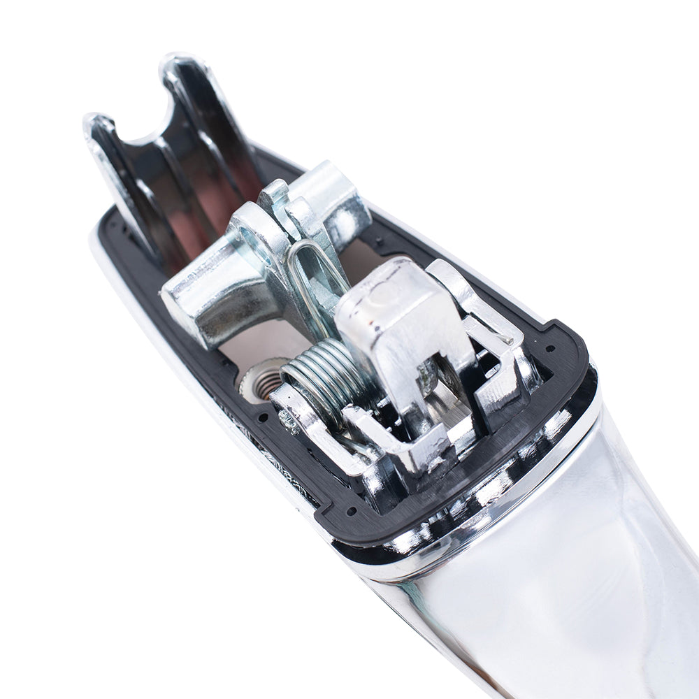 Brock Replacement Pair Set Rear Outside Exterior Chrome Sliding Door Handles Compatible with 2008-2016 Town & Country Grand Caravan 4589714AC