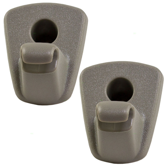 Pair Sun Visor Clips for Chrysler 300 Dodge Charger Magnum Beige Set 1EJ51BD1AA