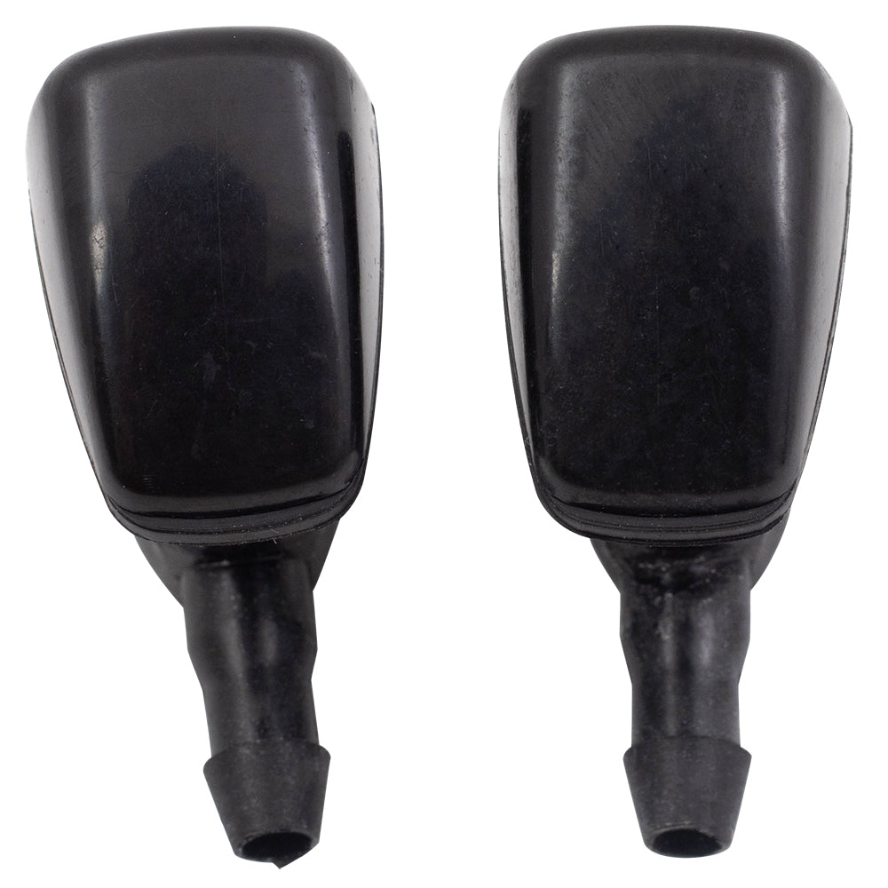 Brock Replacement Pair Set Front Windshield Washer Wiper Spray Nozzles Compatible with 2011-2018 Grand Cherokee 68260443AA