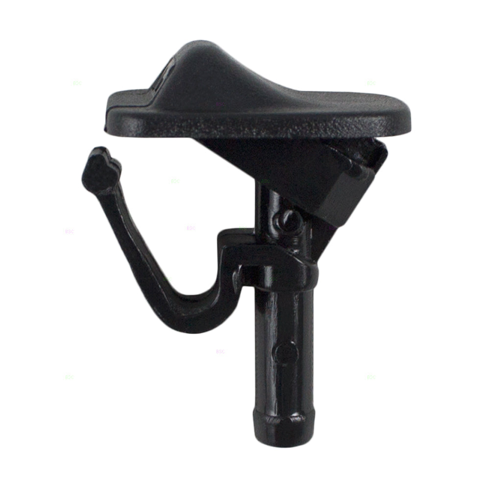 Brock Replacement Front Windshield Wiper Washer Spray Nozzle Single Center Unit Compatible with 2002-2012 Wrangler 47269 55156728AB